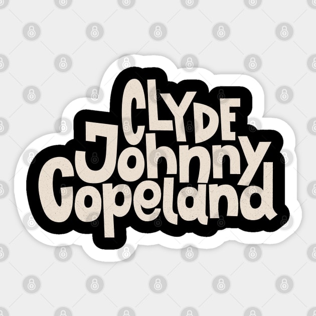 Johnny 'Clyde' Copeland - Blues Legend Tribute Sticker by Boogosh